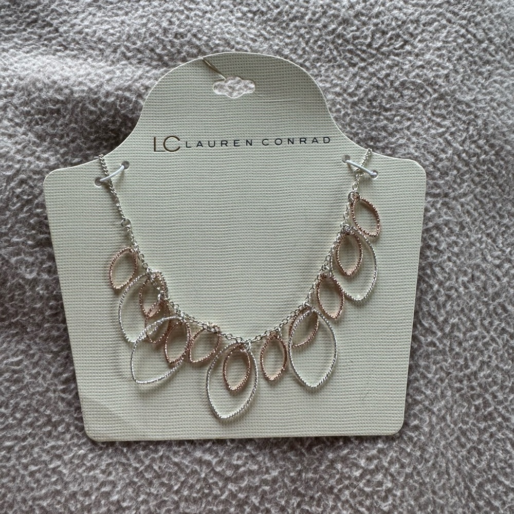 LC Lauren Conrad Silver and Gold Tone Necklace